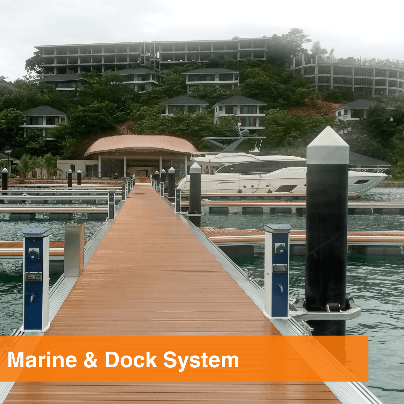 Floating dock and marina systems manufacturer providing pontoons, gangways, floating platforms and marine infrastructure solutions across UAE and GCC.