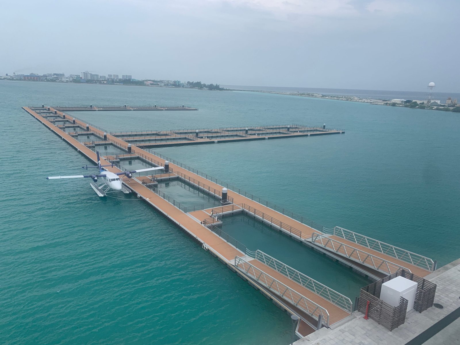 Modular marina berthing system providing safe and efficient docking facilities.