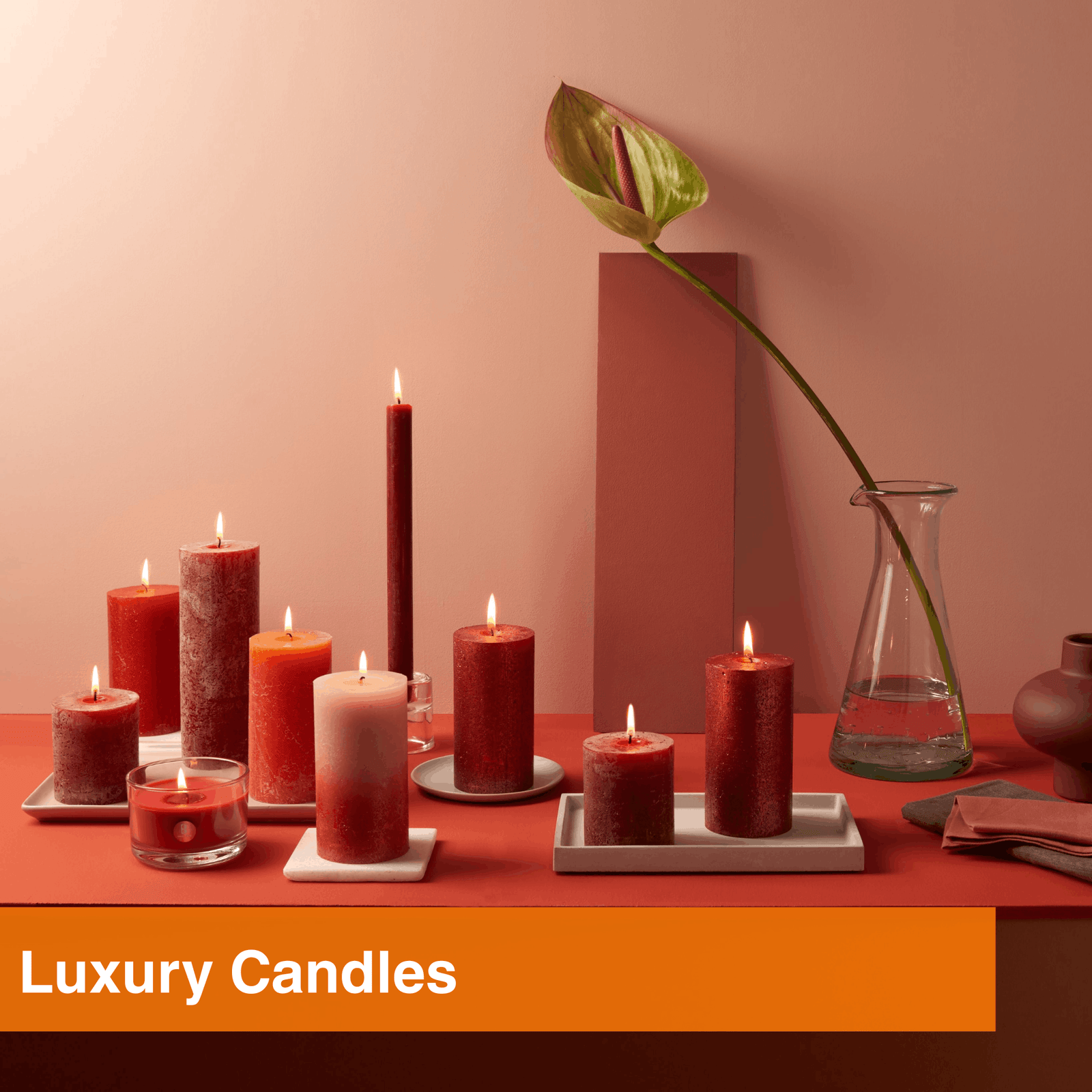 Luxury scented candle manufacturer producing premium handmade candles, fragrance collections and gifting solutions for UAE and GCC customers.