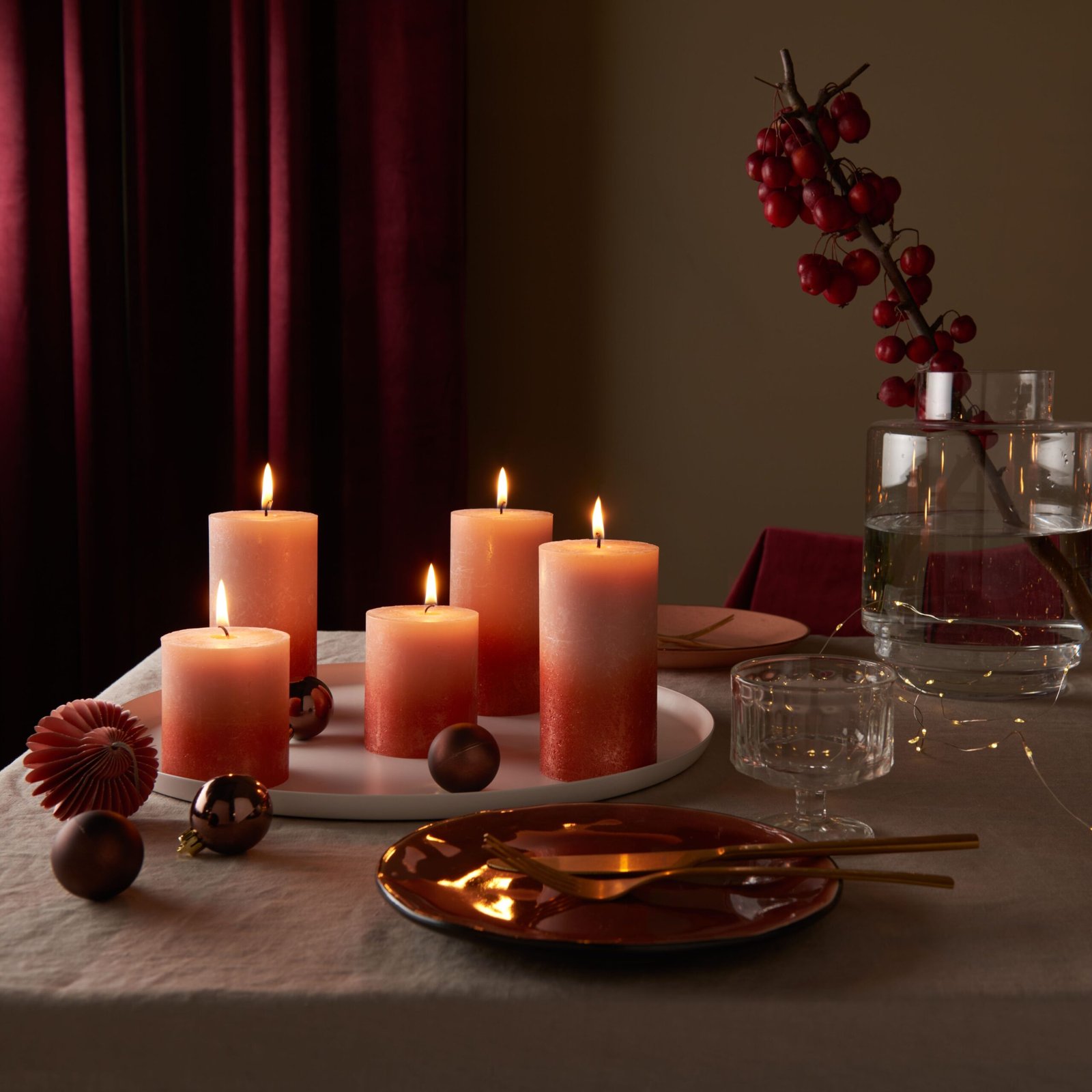 Premium scented candles prepared for executive gifting and corporate events.
